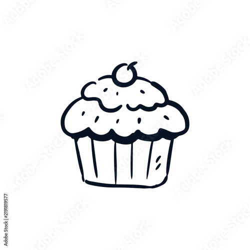 cupcake icon design vector illustration