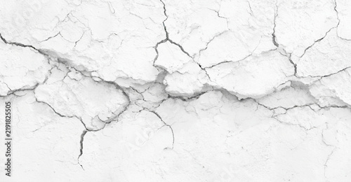White cracked stone or dry earth surface texture background .