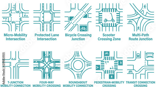 Smart Route Infrastructure and Wayfinding Icons for Digital Navigation Systems
