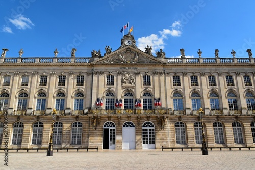 La façade de l’hôtel-de-ville de Nancy sur la Place Stanislas