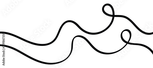 Thin line wavy abstract vector background, featuring a seamless curved wave pattern, with minimalist line art striped, graphic elements on a clean white backdrop.