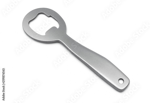 Sturdy metal bottle opener for beverage consumption with metal tool