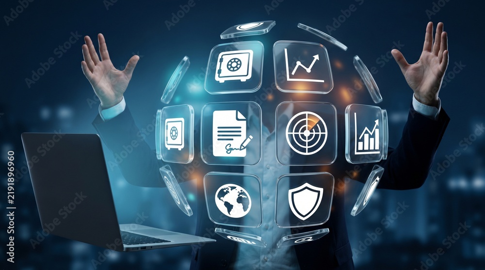 Obraz premium Corporate Procurement Anomaly Detection AI Dashboard 