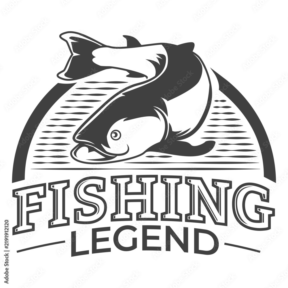 Fototapeta premium Fishing legend cool