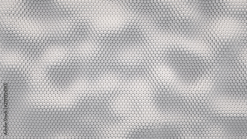 Abstract ivory background from random spheres