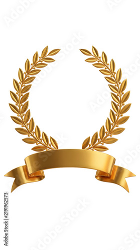 gold laurel wreath