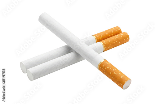 Konstfotografi Three Filtered Cigarettes Arranged Together