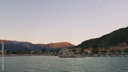 Greece Lefkada Vasiliki town during sunset