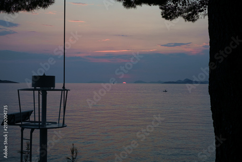 Obraz na płótnie sunset Croatian Sea