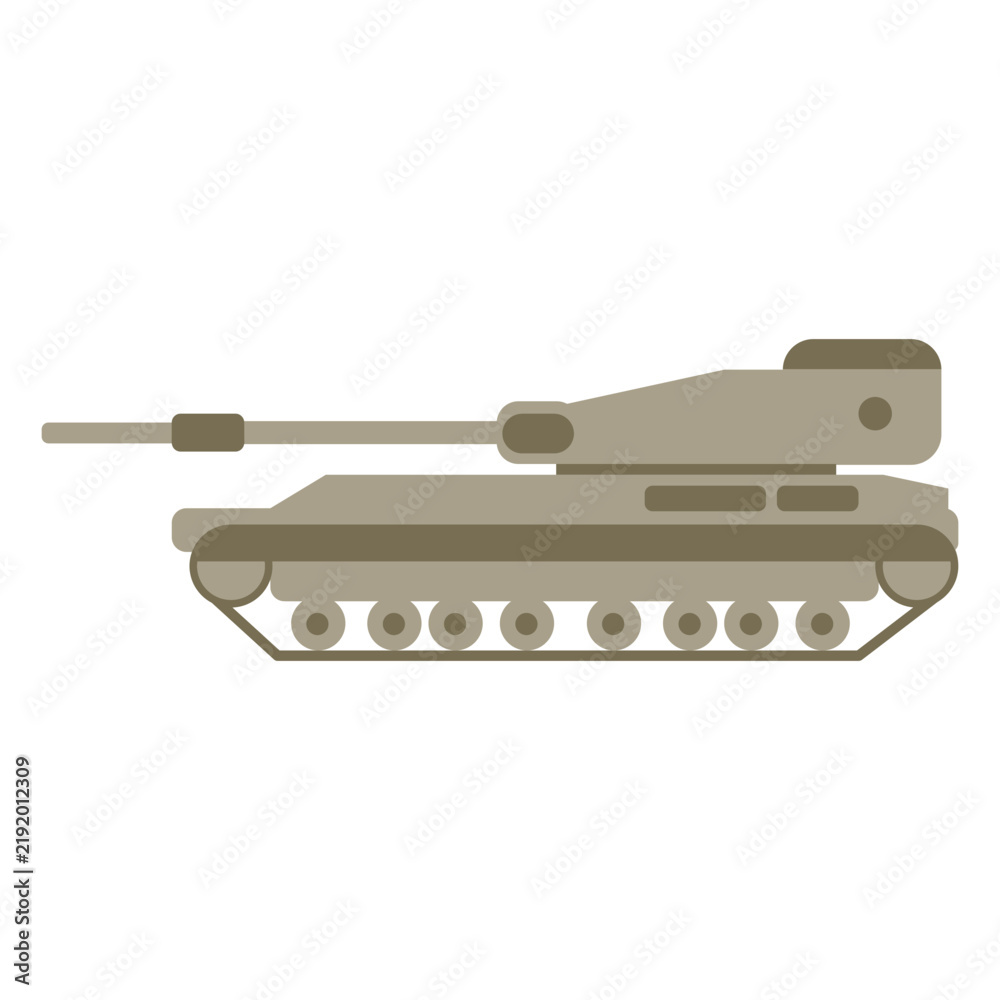 Obraz premium War tank flat