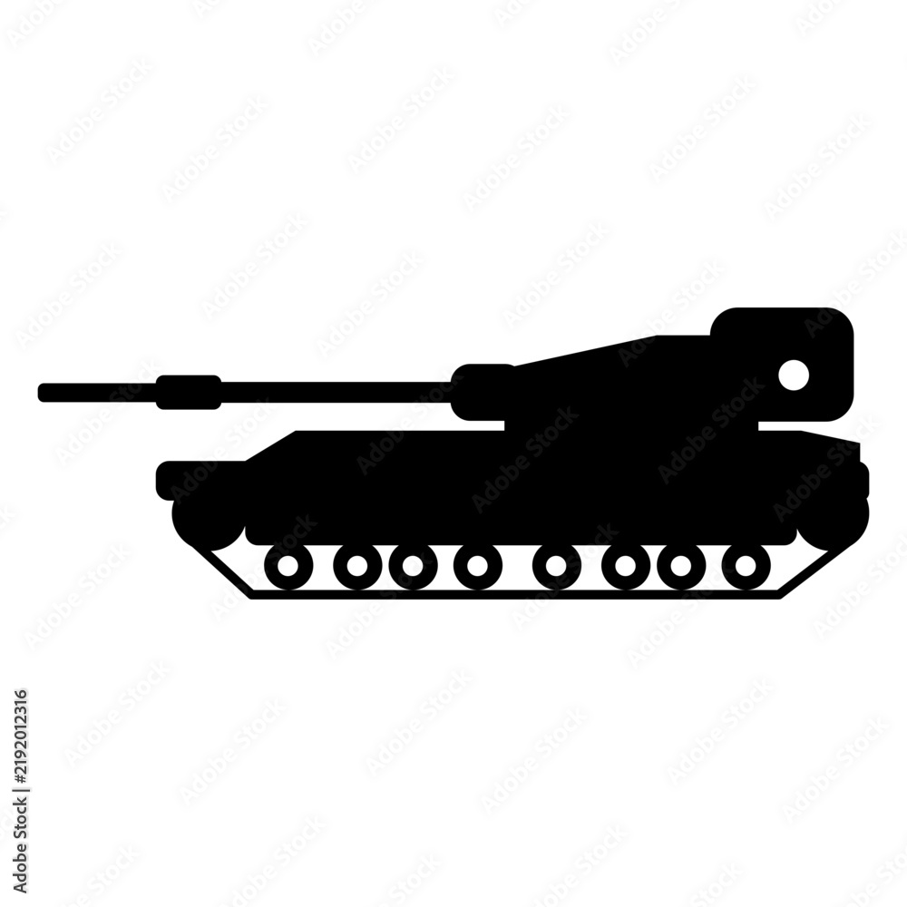 Obraz premium War tank cut out
