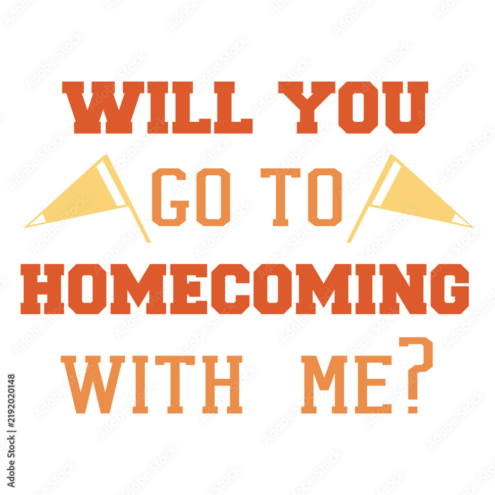 Fototapeta premium Homecoming flag proposal