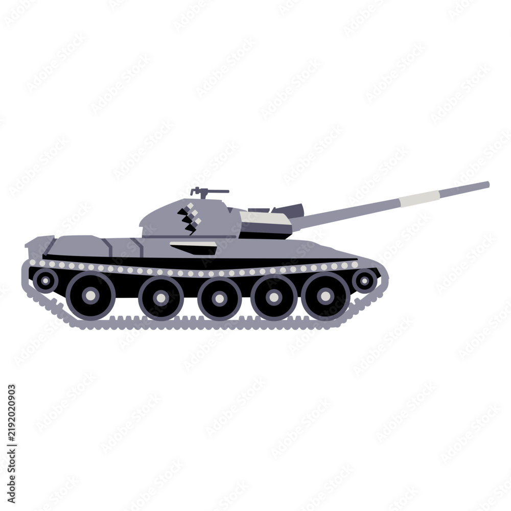 Obraz premium Army tank side-view
