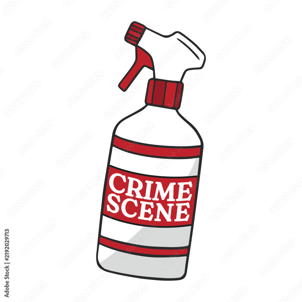 Fototapeta premium Crime scene quote badge