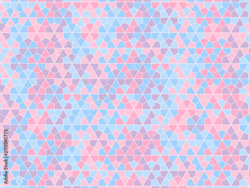 Colorful Kite Mosaic Bold Geometric Wallpaper Design