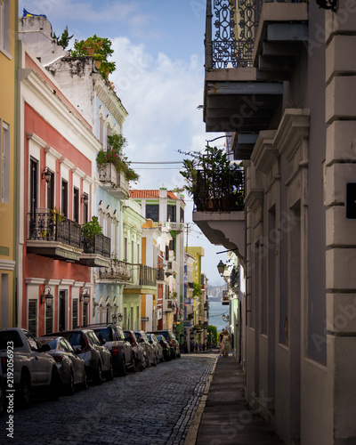 Picturesque streets of Old San Juan