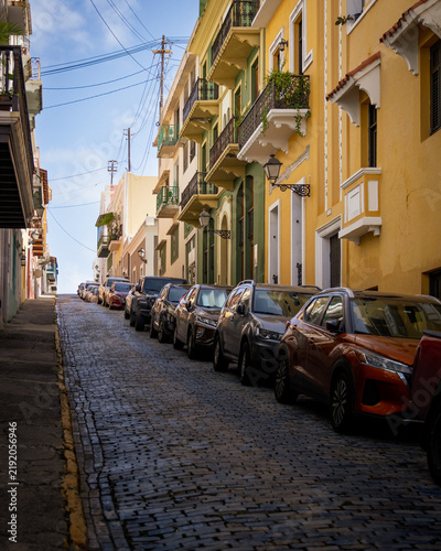 Picturesque streets of Old San Juan