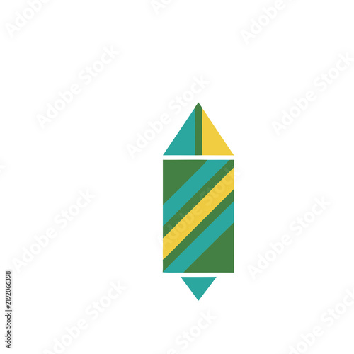 Naklejka Geometric firecracker icon