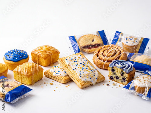 Ultra-processed breakfast pastries and convenience snack cakes