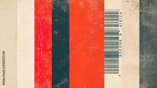 Retro Grungy Product Barcode