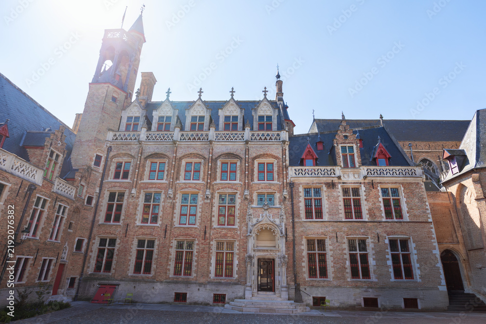Fototapeta premium Gruuthuse Museum or Gruuthuse Palace in Bruges city, Belgium