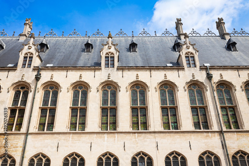 Fotografie City Hall or Stadhuis courtyard in Mechelen city, Belgium
