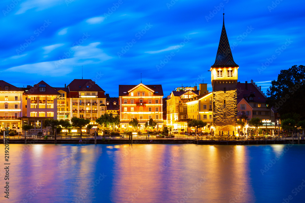 Fototapeta premium Lindau old town in Bavaria, Germany