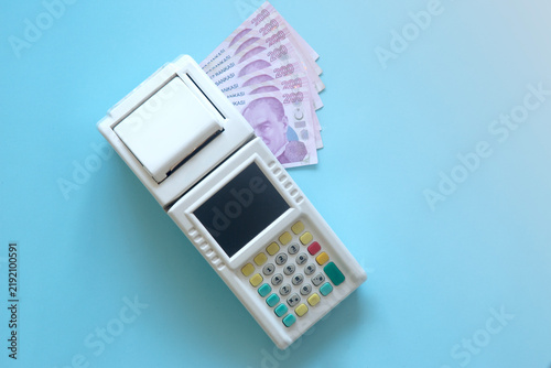 Credit card machine and Turkish lira