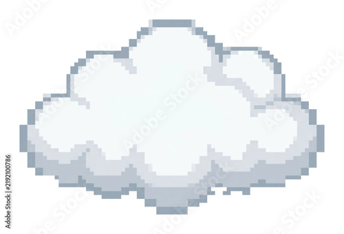 Pixel art cloud