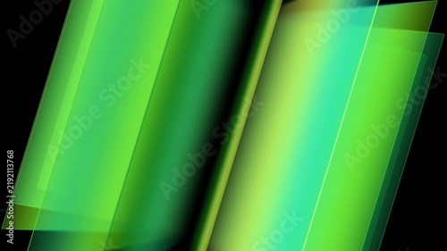 Abstract Green Glass Layers with Soft Gradient Light