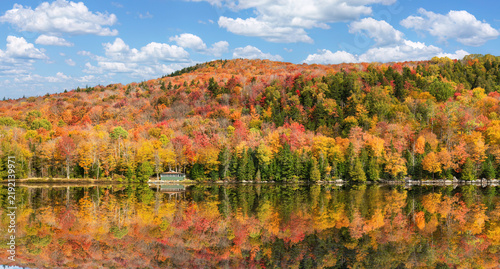 Autumn colors at Holbrook State Park - Vermont