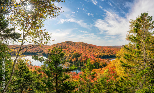 Autumn colors at Holbrook State Park - Vermont - O'Leary Overlook 