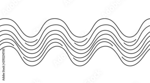 Fotografie Abstract Wavy Line Pattern Design Element