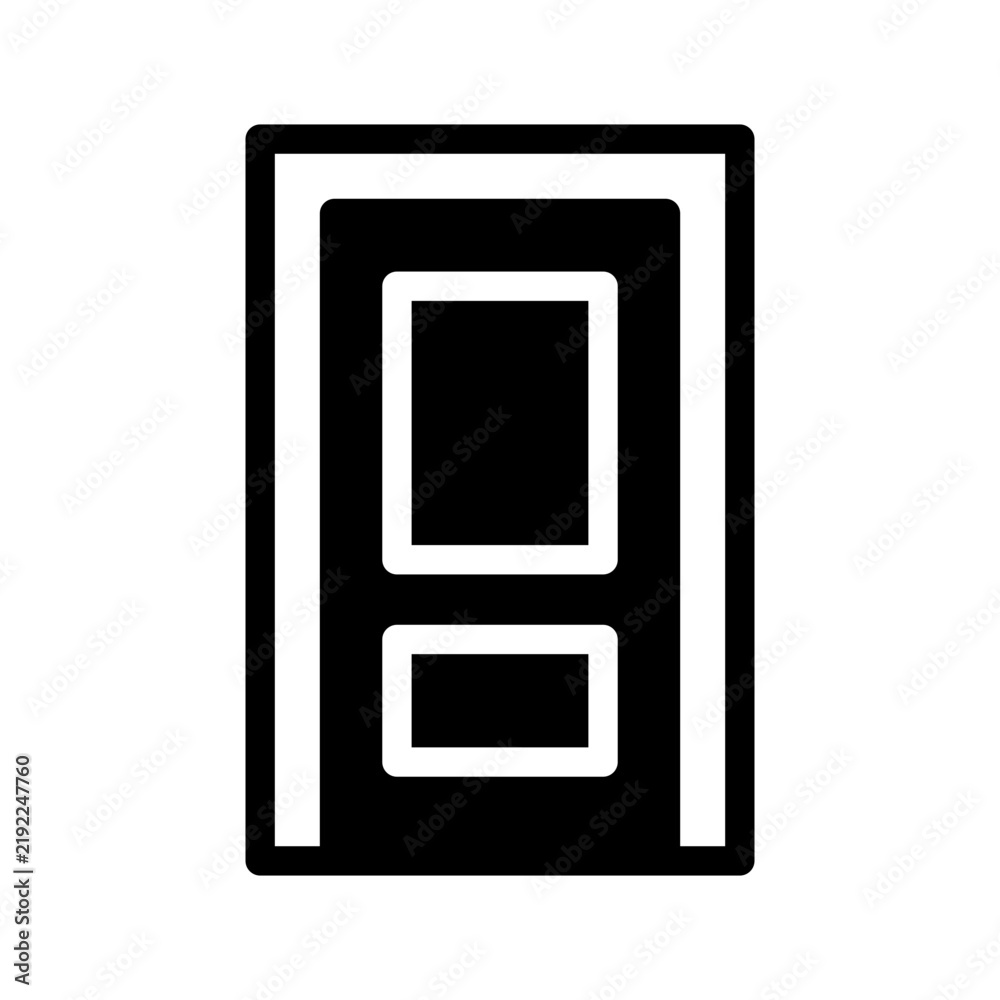 Fototapeta premium Doors Icon Vector Symbol Design Illustration