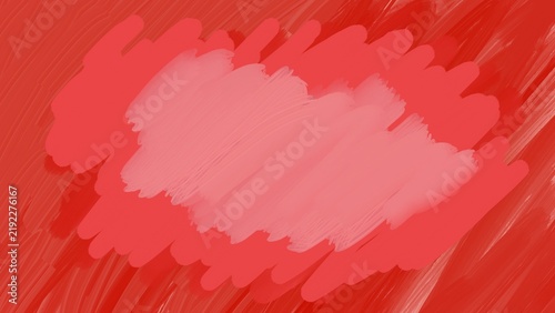 Abstract brush stroke texture illustration with red and pink color gradients. Concept of creative artistic background, modern painted pattern, and colorful graphic design element.
