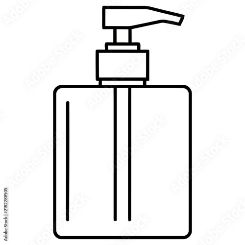 Soap dispenser outline icon