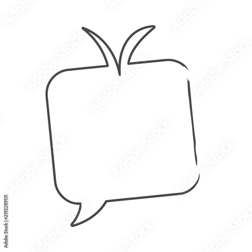 Speech bubble outline