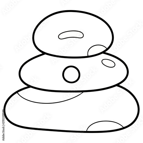 Stacked stones illustration