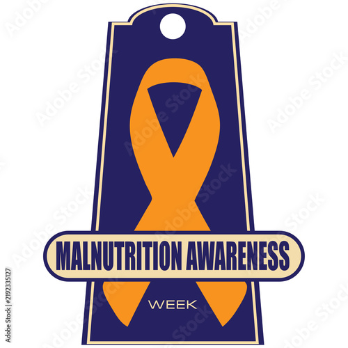 Obraz na płótnie Malnutrition Awareness Week label