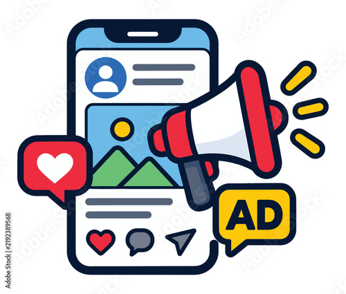 Social Media Advertising Icon