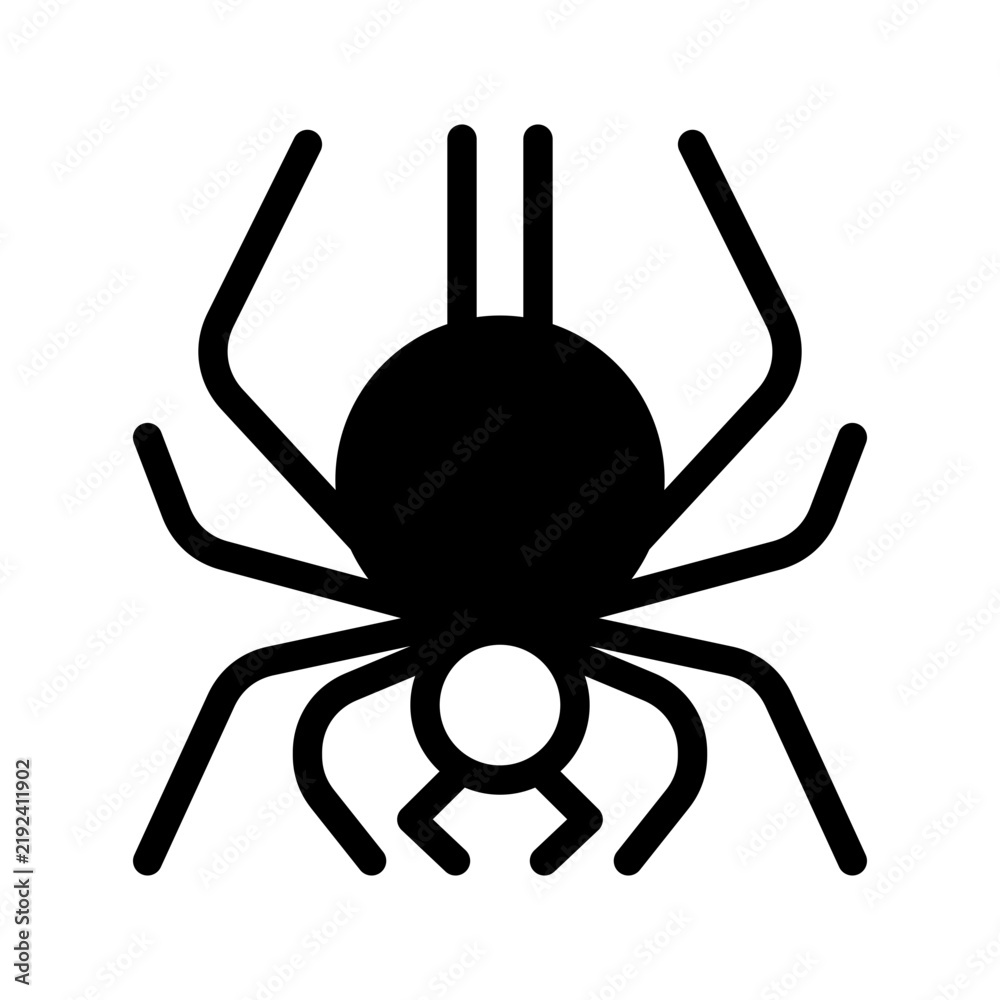 Fototapeta premium Spider Icon Vector Symbol Design Illustration