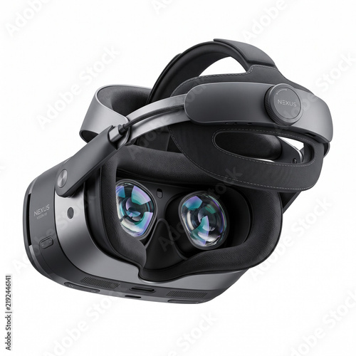 Virtual Reality Headset Isolated on White Background