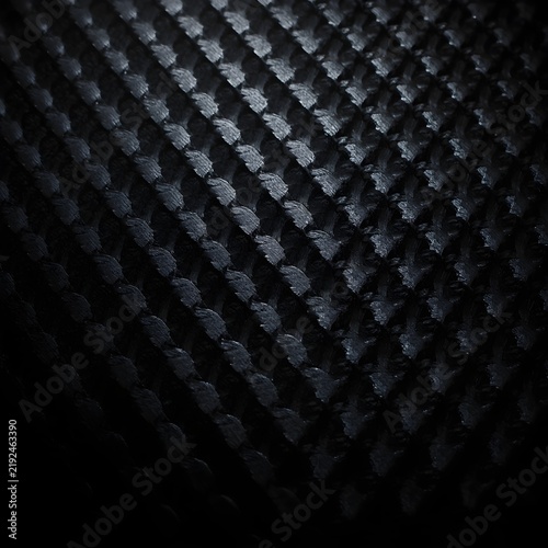Black Carbon Fiber Texture With Glossy Woven Pattern High Tech Material Background Design