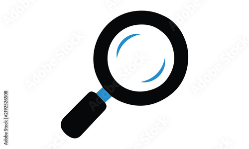 Search Icon Unique Design Magnifying Glass Vector