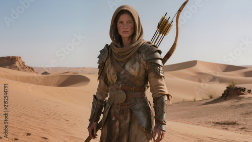 woman in the desert