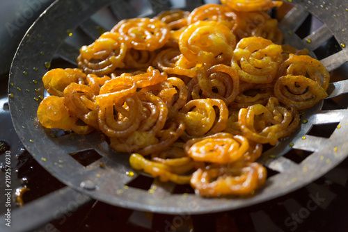 Canvastavla Freshly fried jalebis dipped in sugar syrup before being served hot