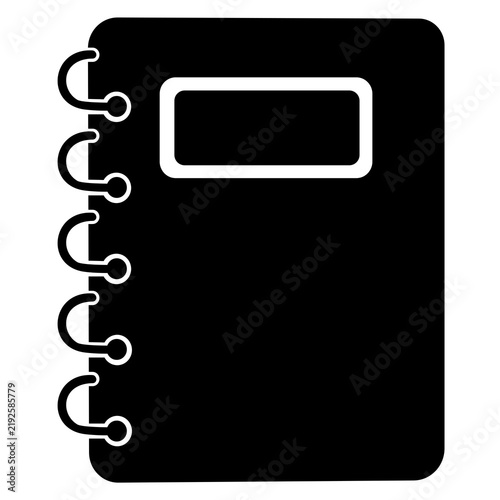 Plakat vector illustration of a notebook