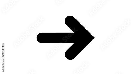 Solid black right arrow symbol, isolated on transparent background