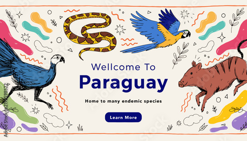 welcome to paraguay, home to many endemic species