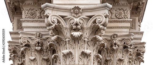 Intricate Architectural Detail of Classic Building Facade.
